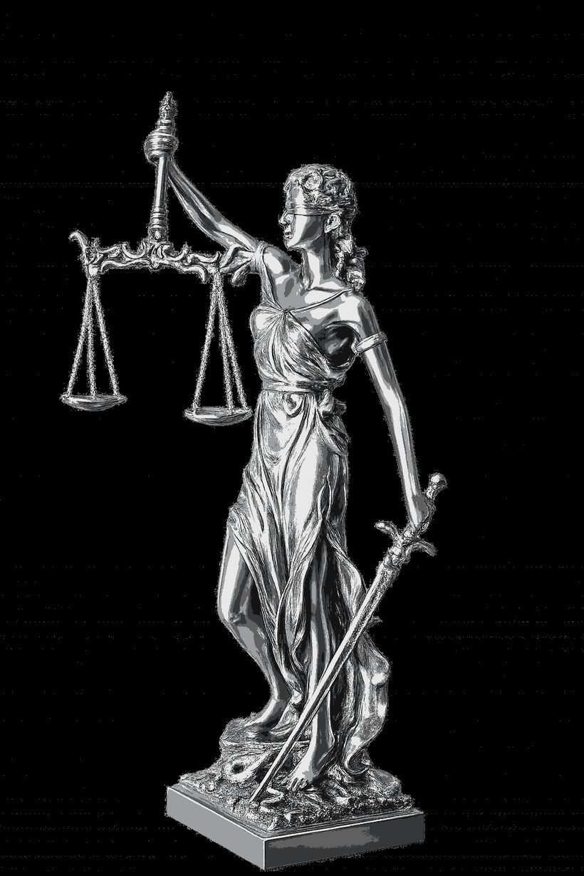 Lady Justice statue, symbol of impartial legal protection